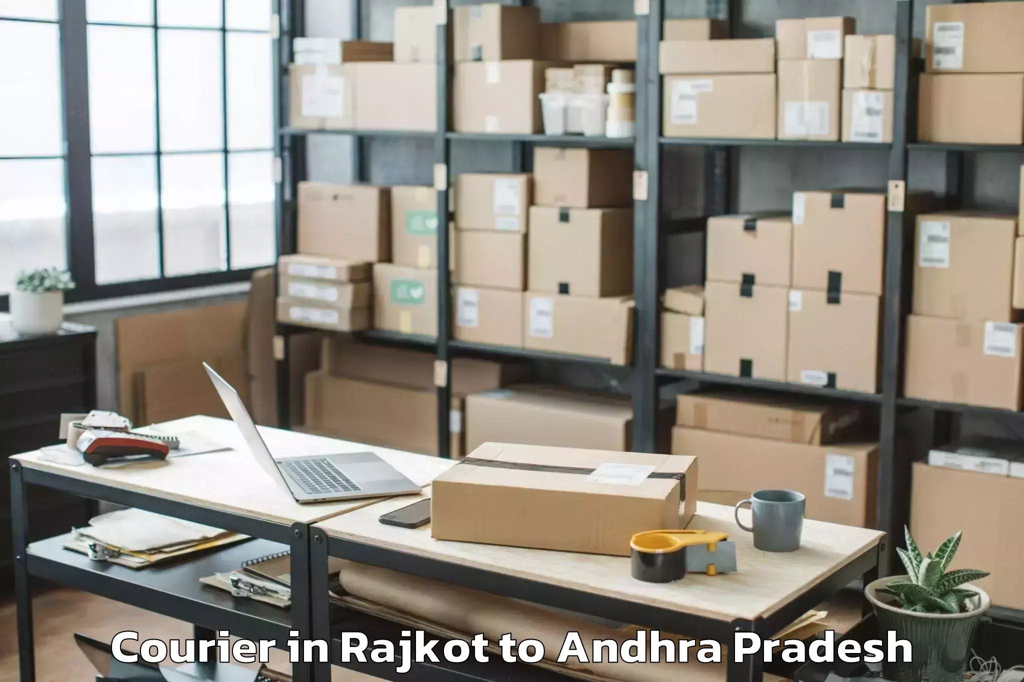 Reliable Rajkot to Laxminarsupeta Courier